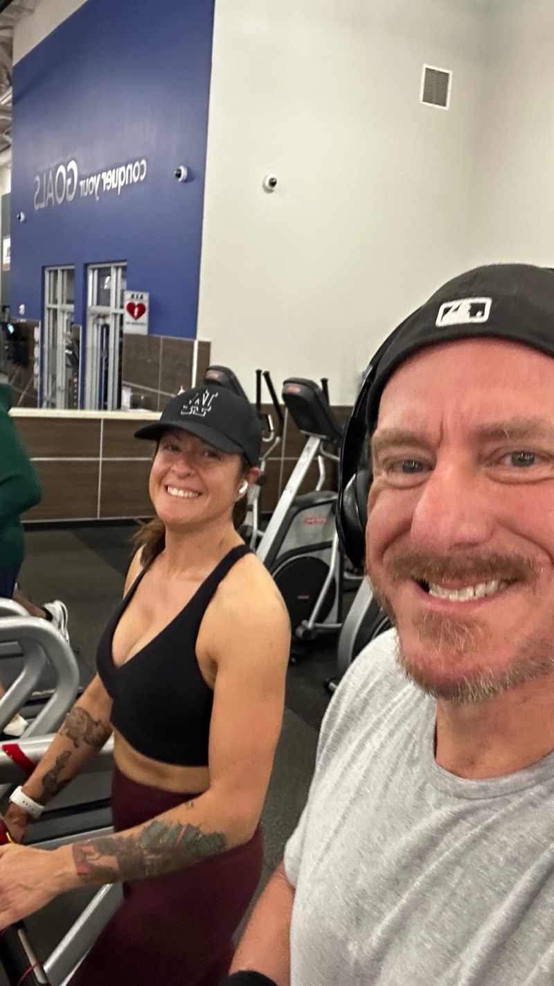 Geoff and Jenn on cardio
